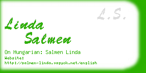 linda salmen business card